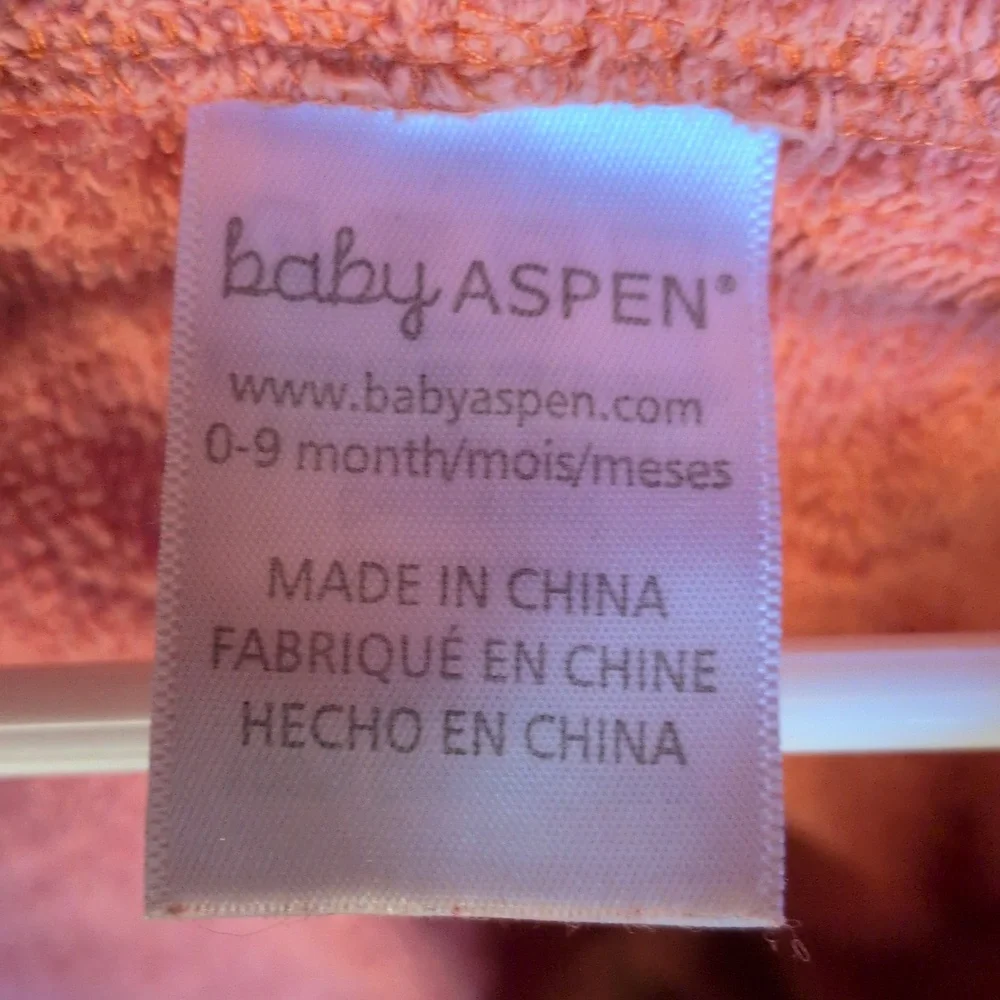 Fox baby robe size 0-9 months